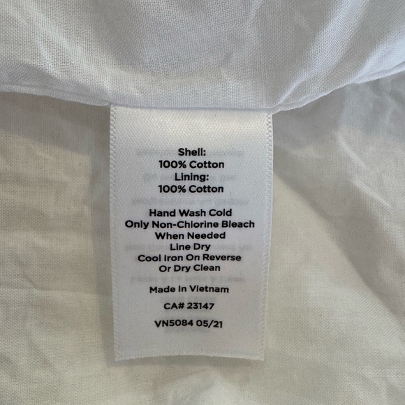 Talbots White Floral
Embroidery Top Blouse Cotton Size Petite Small - Picture 8 of 12